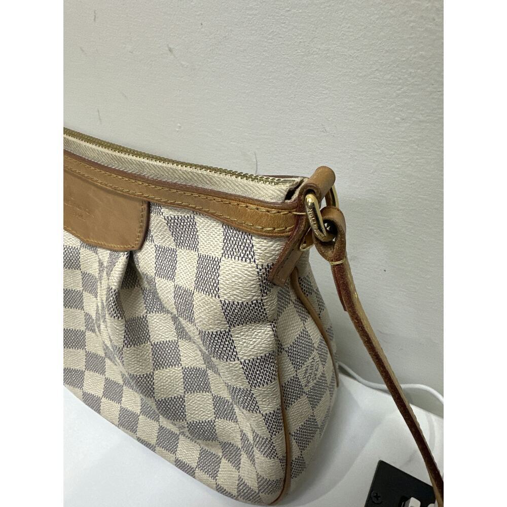 Louis Vuitton Damier Azur Canvas Shoulder Bag - Fair Condition - Picture 5 of 8
